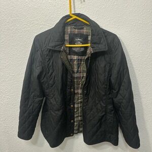 Black L.L.Bean quilted jacket